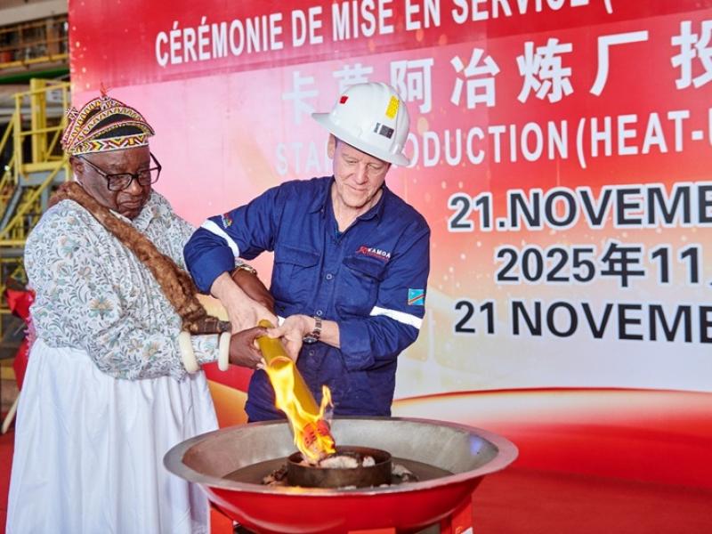 Kamoa Copper met en service la plus grande fonderie de cuivre d’Afrique au Lualaba