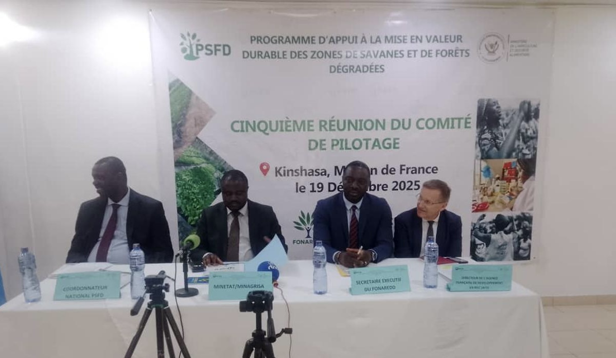PSFD : 8 millions USD de plus pour financer 2026, dernière année du programme en Tshopo et au Kwilu