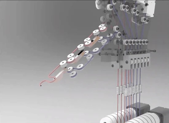 Animated assembly of the Tactile SoftHand-A robotic hand.