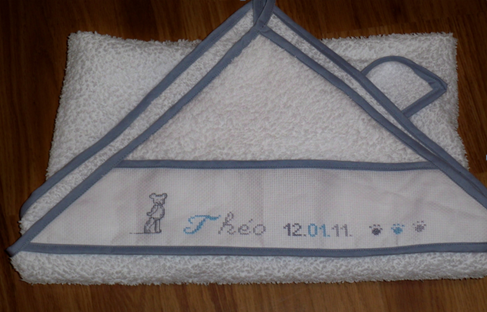 avec biais et point de croix