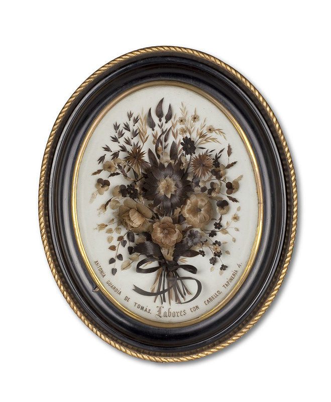 Bijou de cheveux, ca. 1850, Musée Frederic Marès