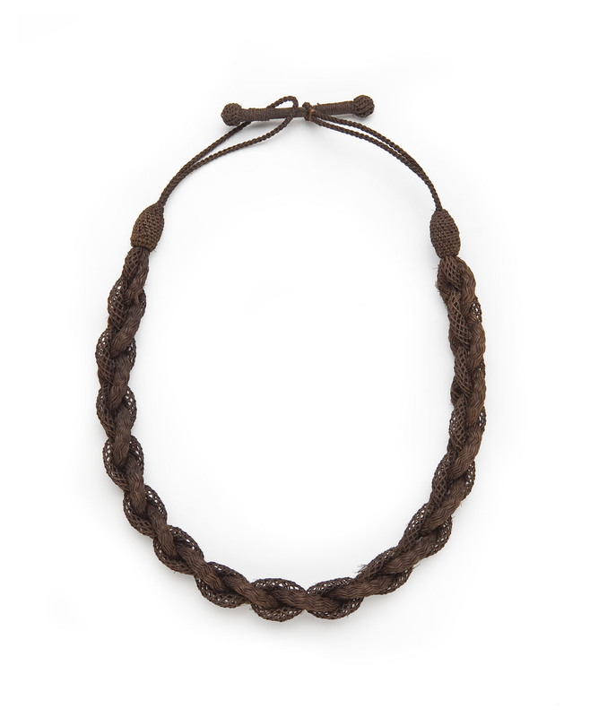 Chaîne en cheveux, ca. 1850, Musée Frederic Marès