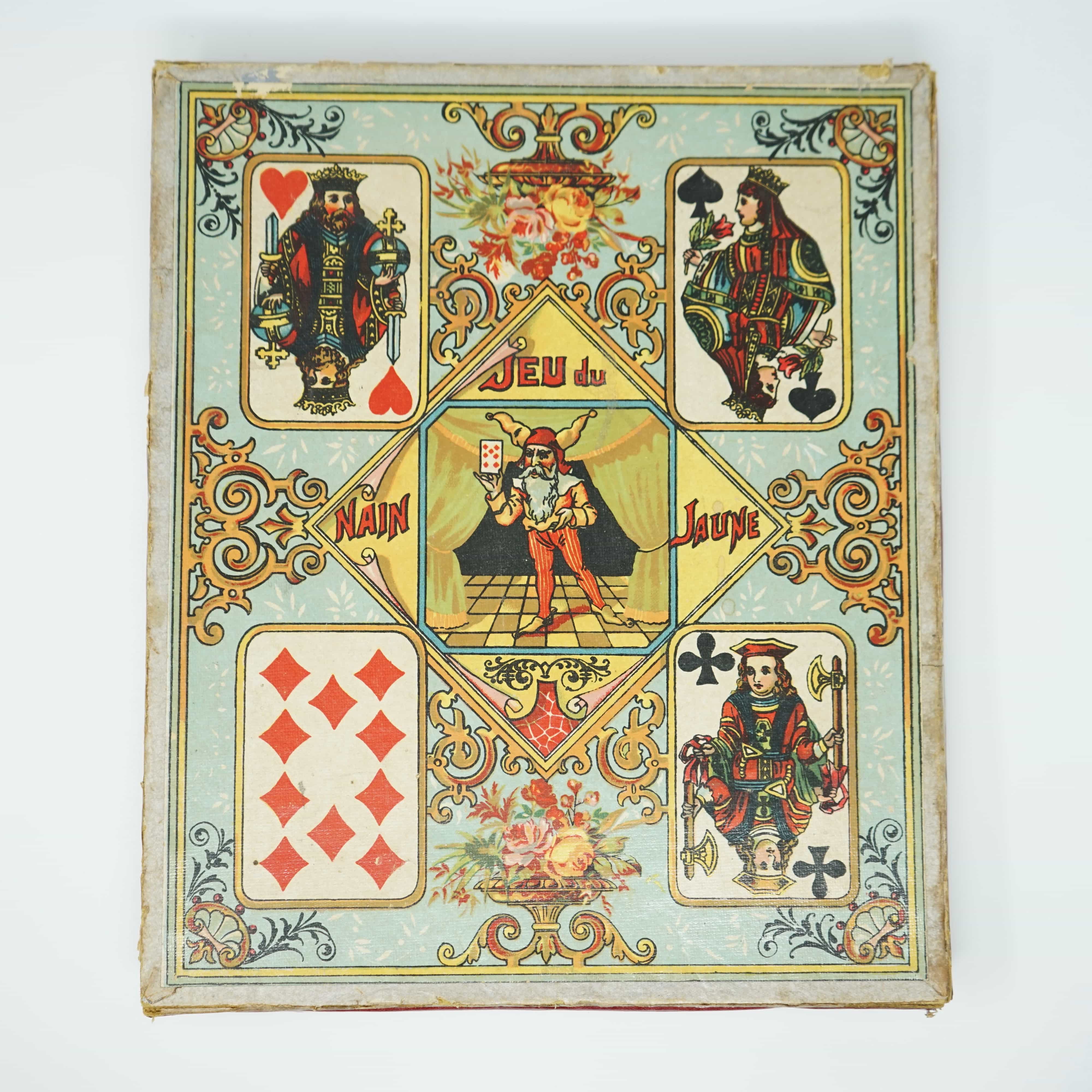 Ancien Plateau de Jeu de Société Nain Jaune Bar Le Duc