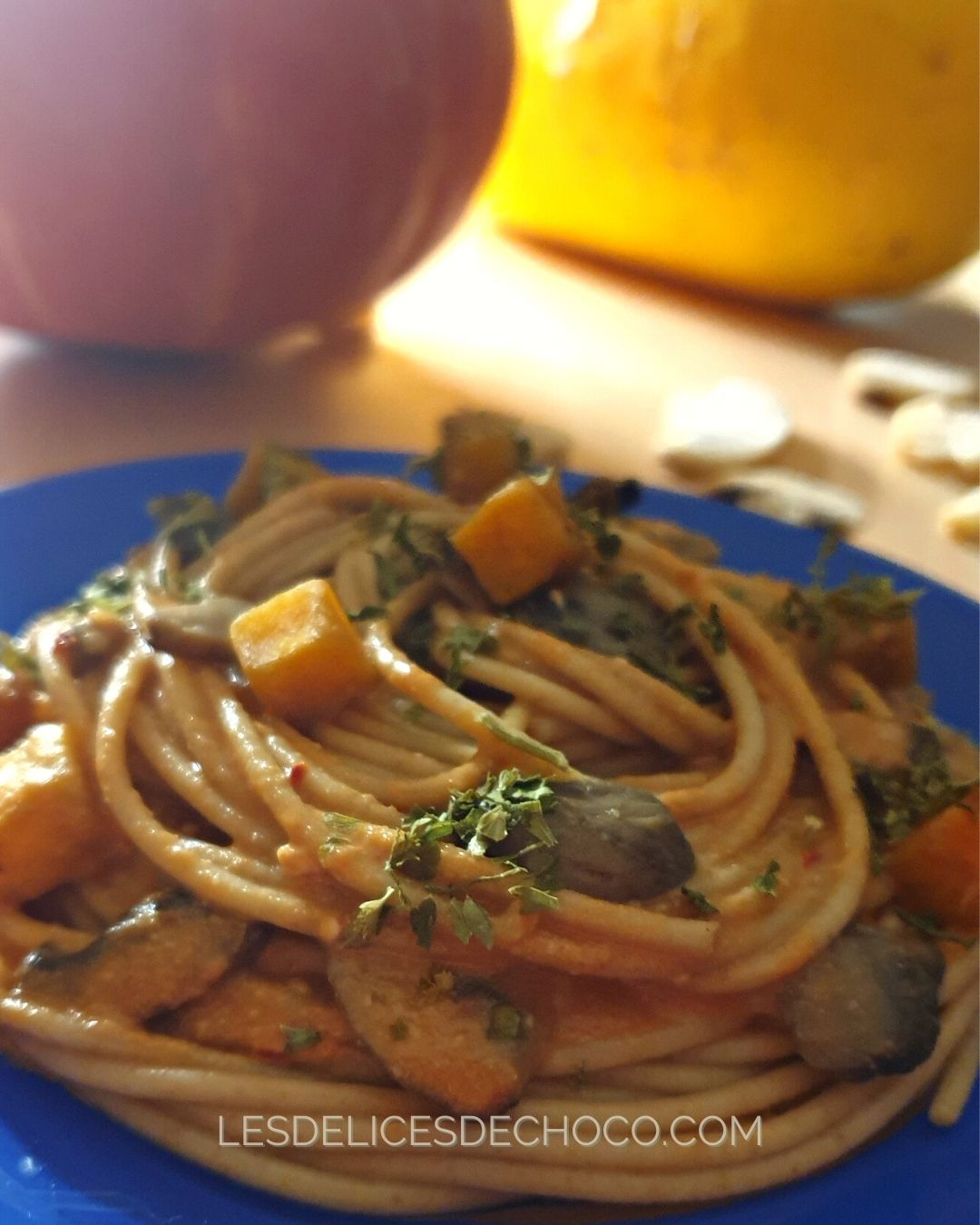 One Pot Pasta D'automne Butternut Champignons Au Cookeo I Healthy I Vegan I 6 Minutes