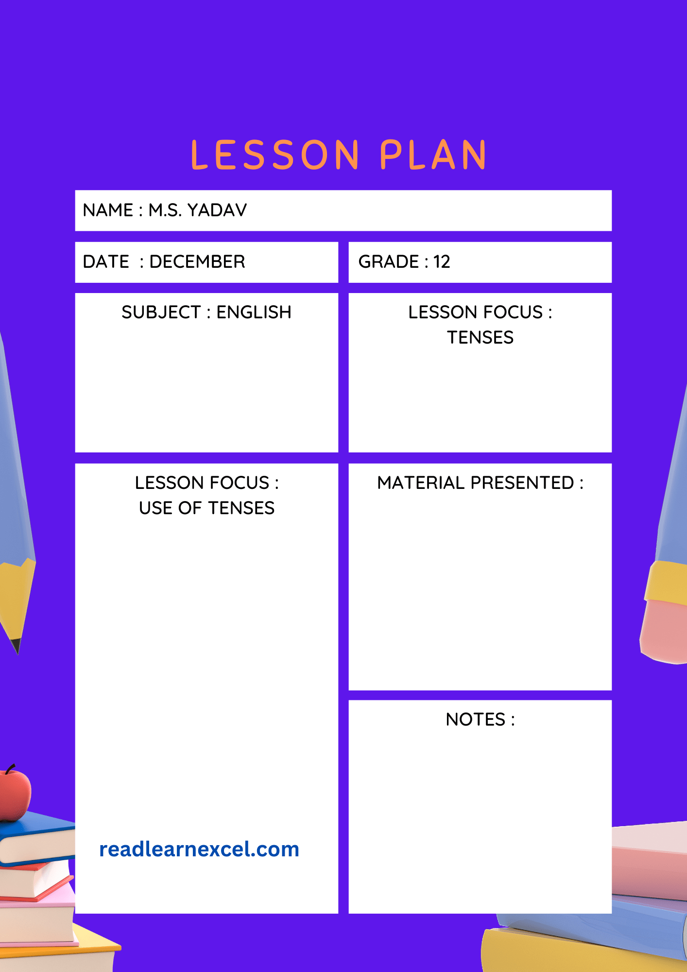 LESSON PLANS
