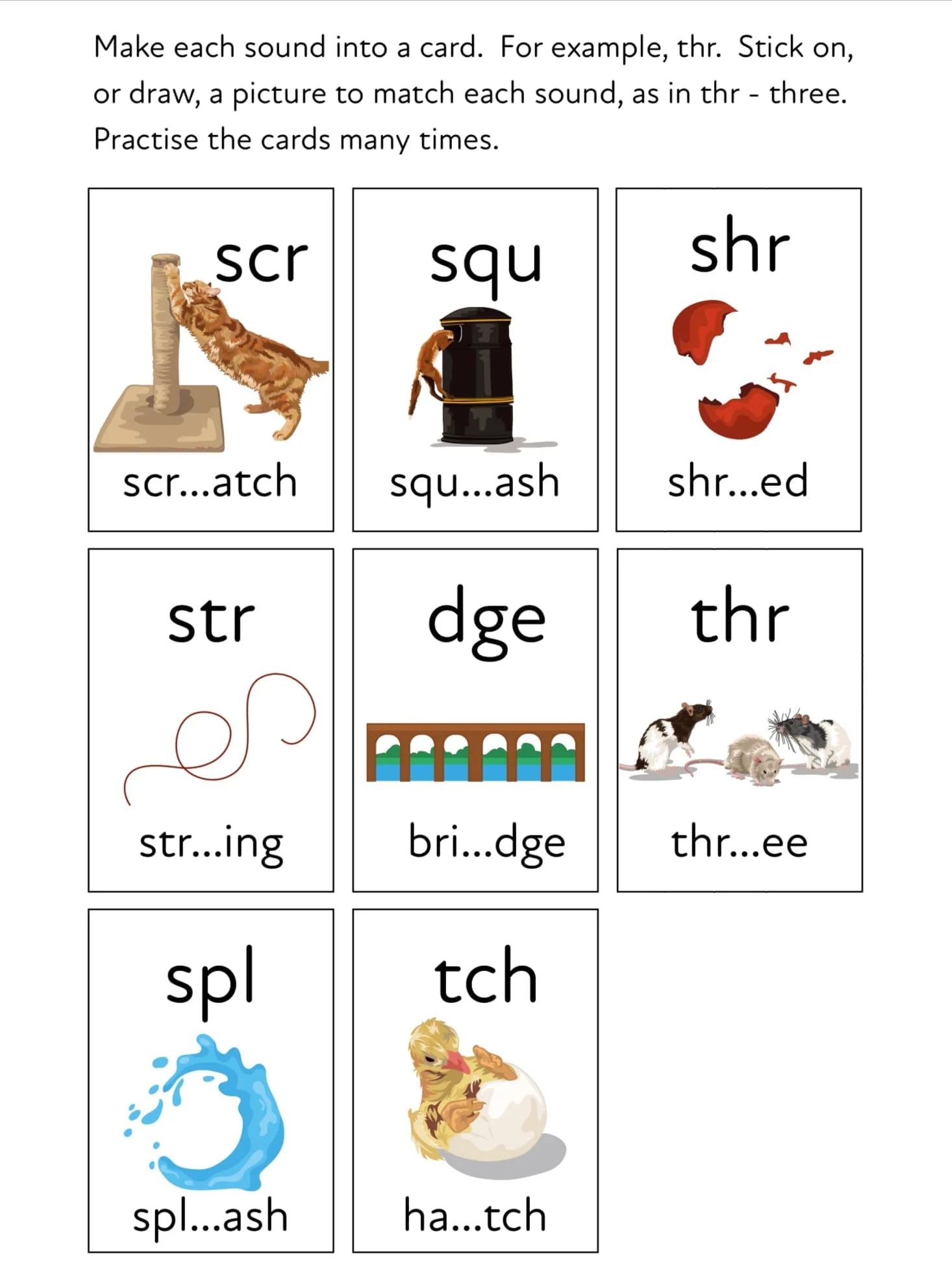 introduces triple consonant blends read fun rhymes 3