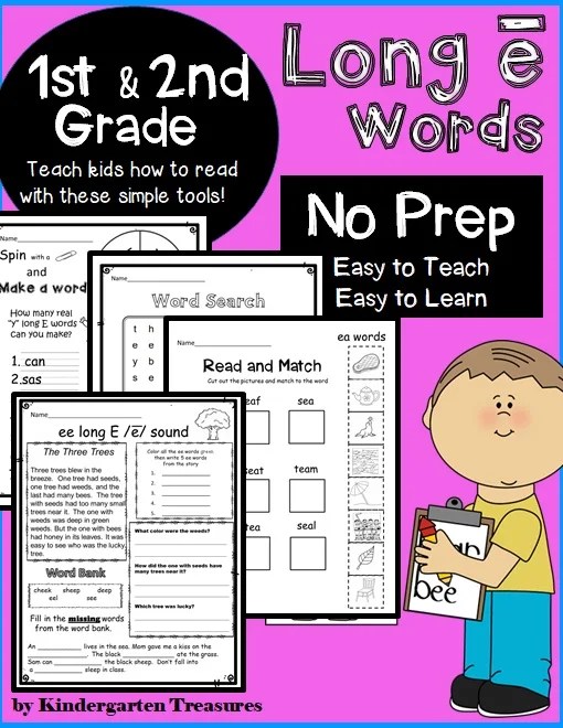 Words that end with the letter y. Phonics Long E Words Ee Ea E E And Y Free And Premium Teaching Resources Worksheets Lesson Planned