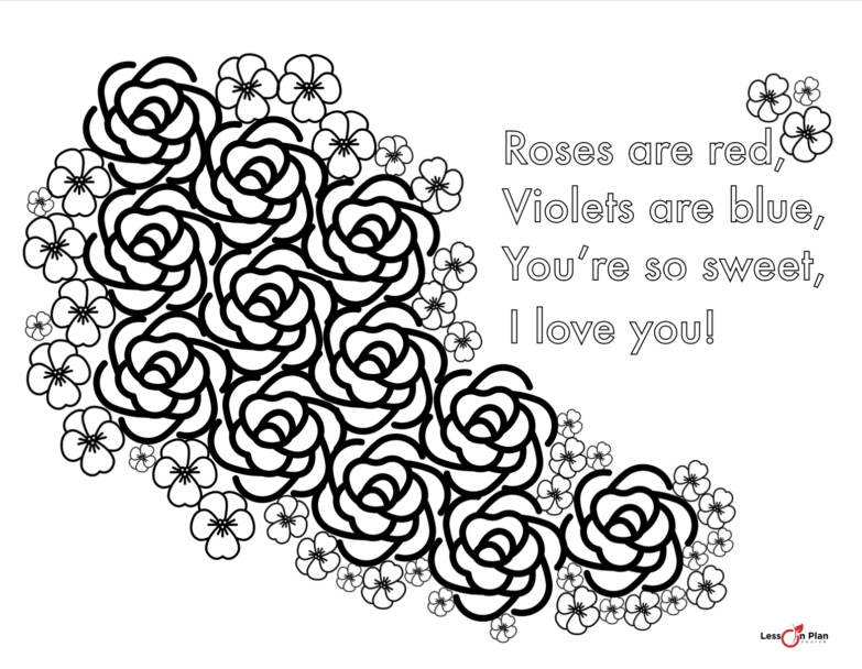 Free valentine's day coloring sheets