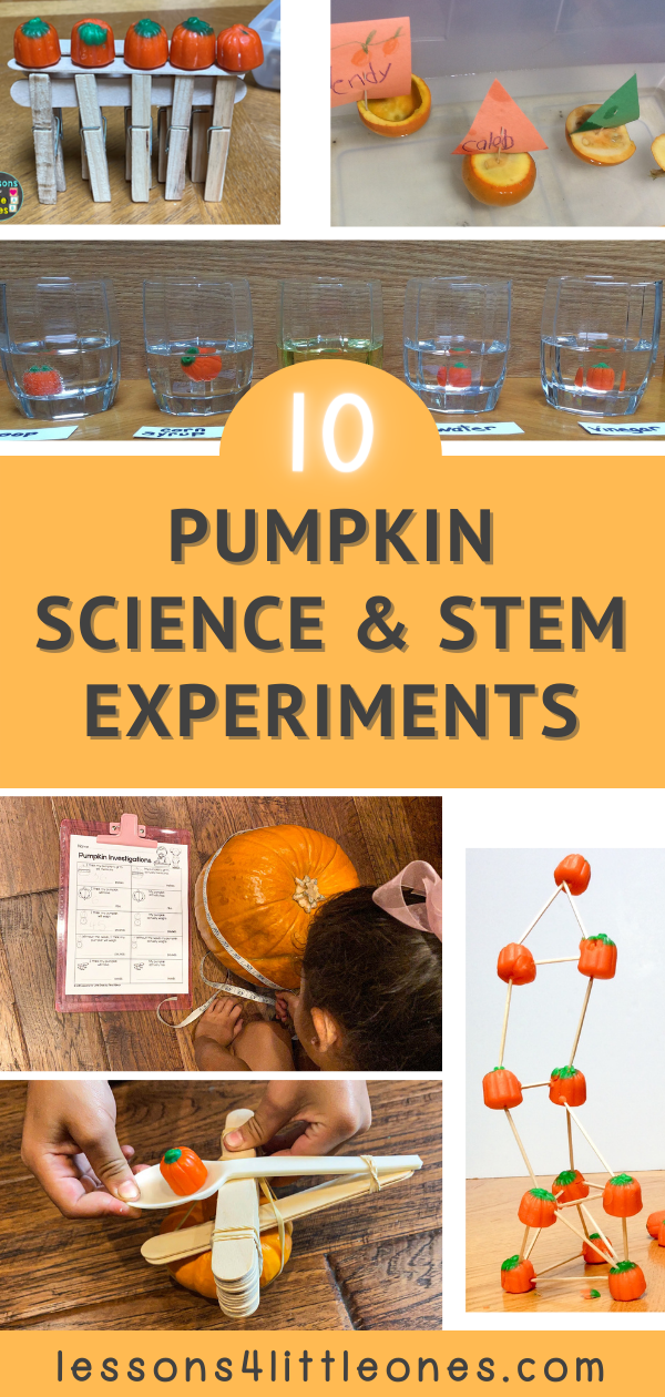 Pumpkin Science Experiments &amp; STEM Challenges - Lessons for Little 