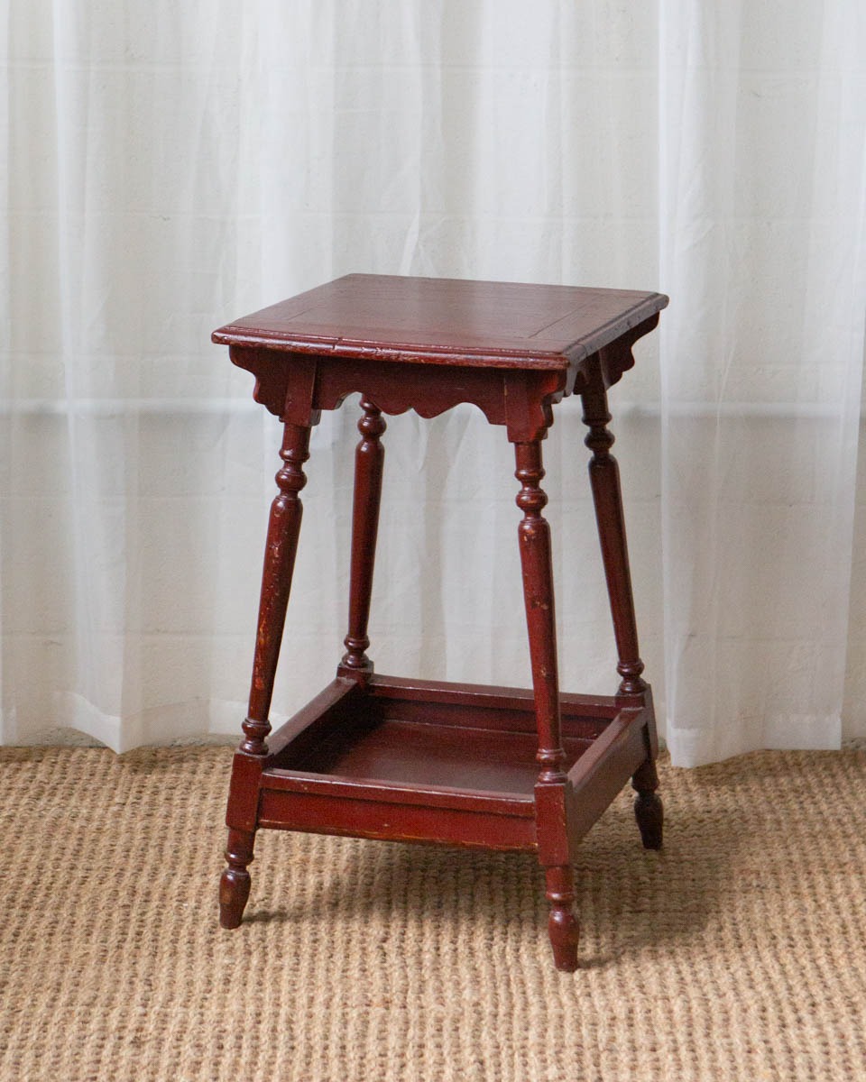 Antique Painted Oak Side Table