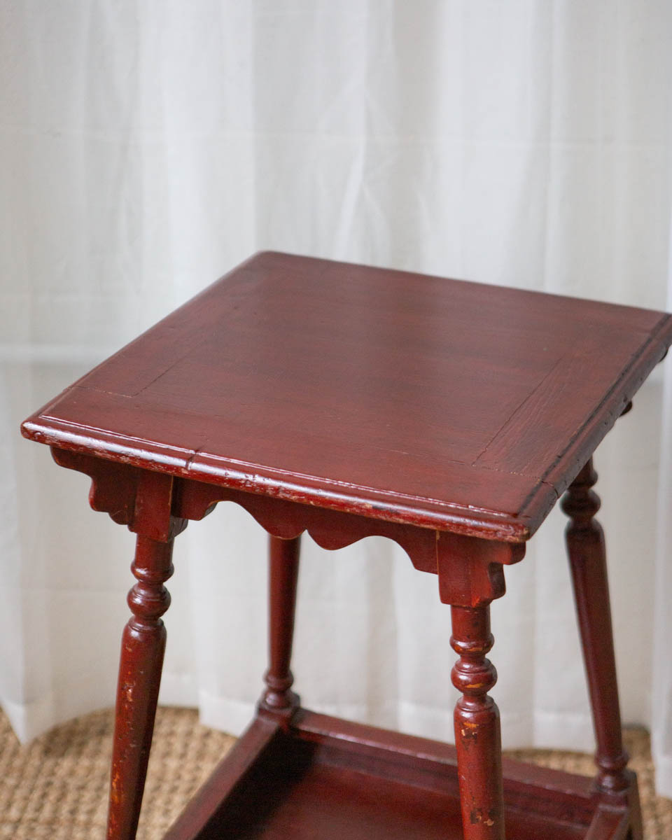 Antique Painted Oak Side Table - Image 3