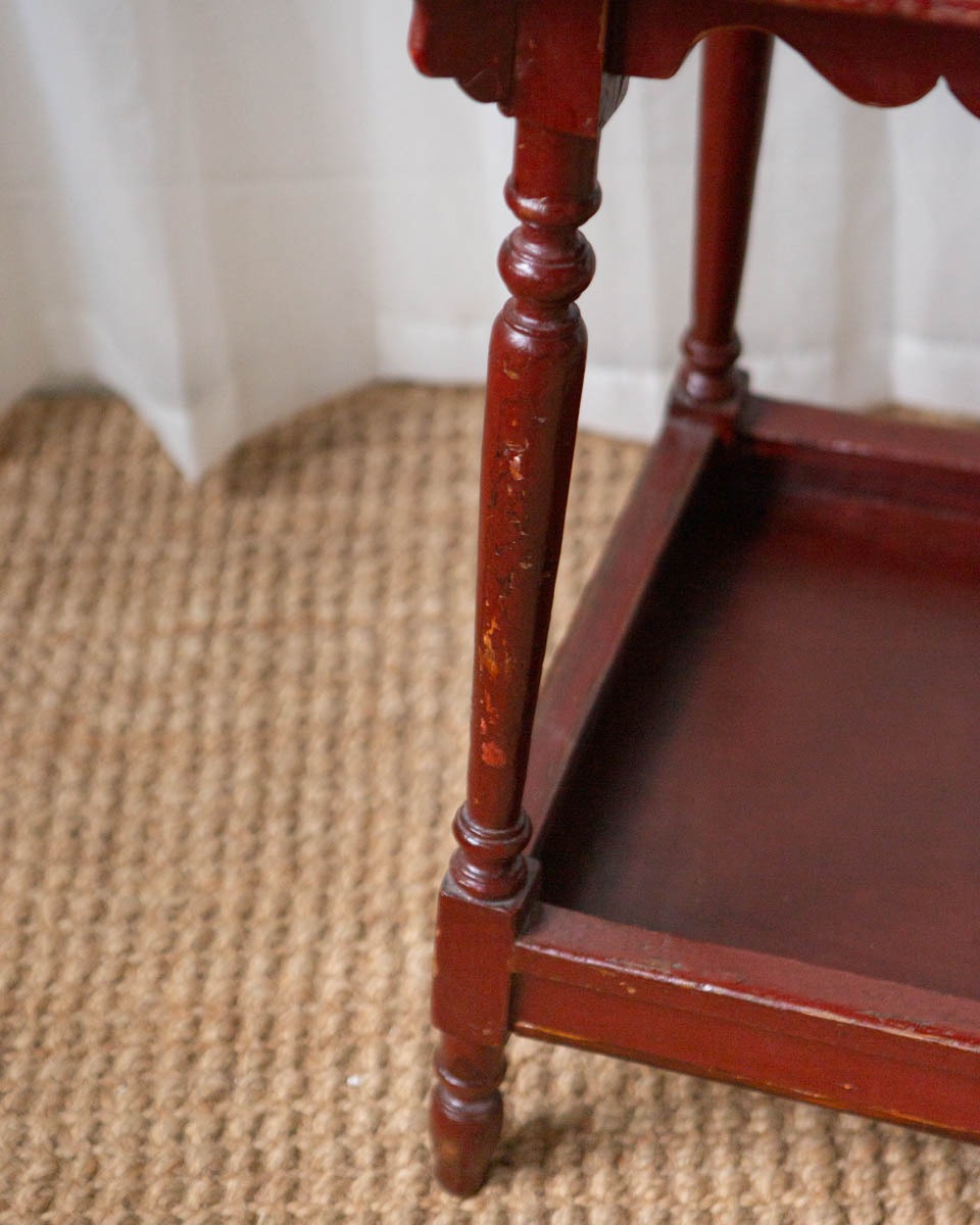 Antique Painted Oak Side Table - Image 4