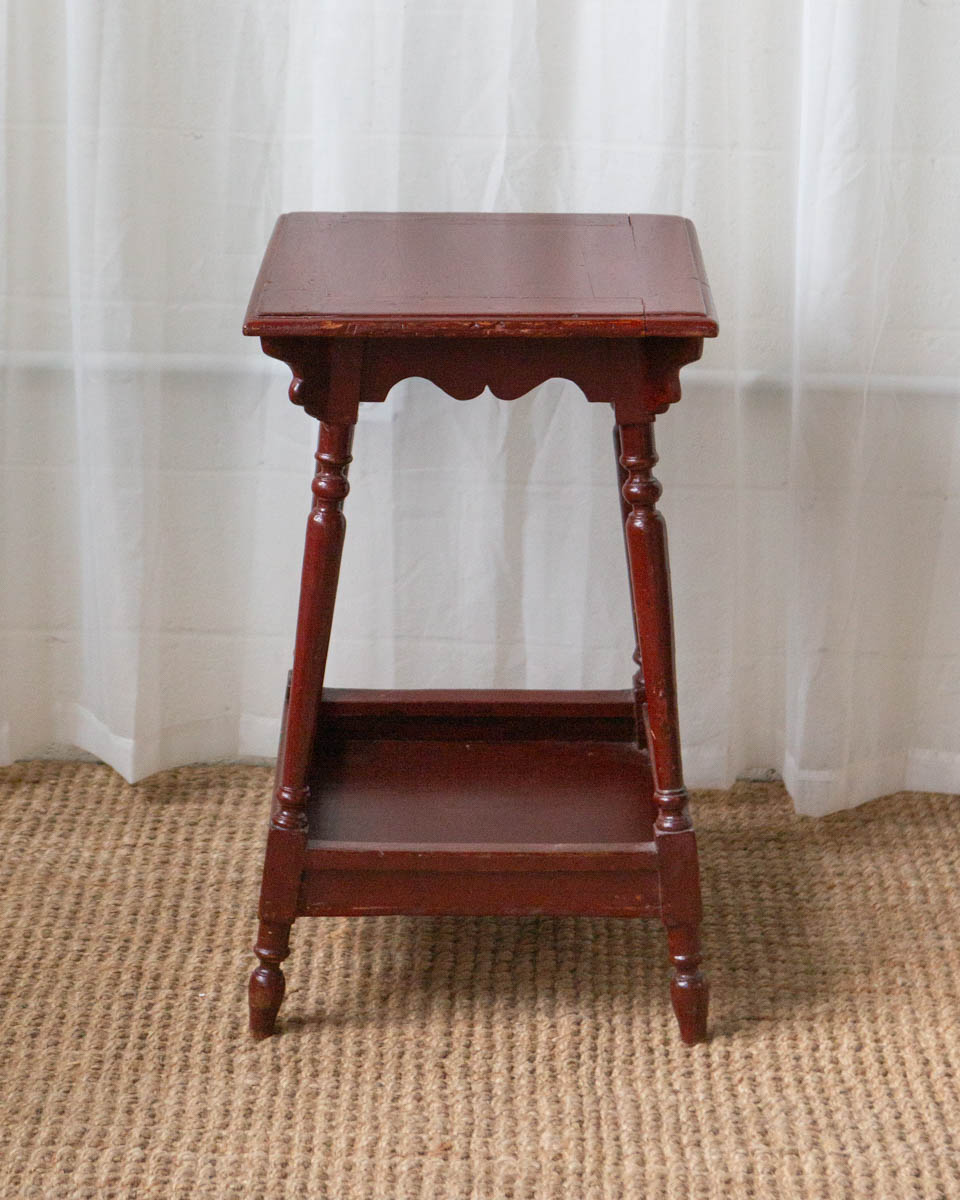 Antique Painted Oak Side Table - Image 5