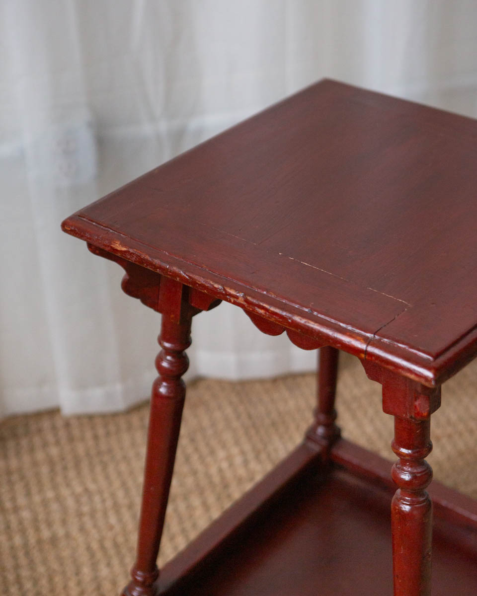 Antique Painted Oak Side Table - Image 6