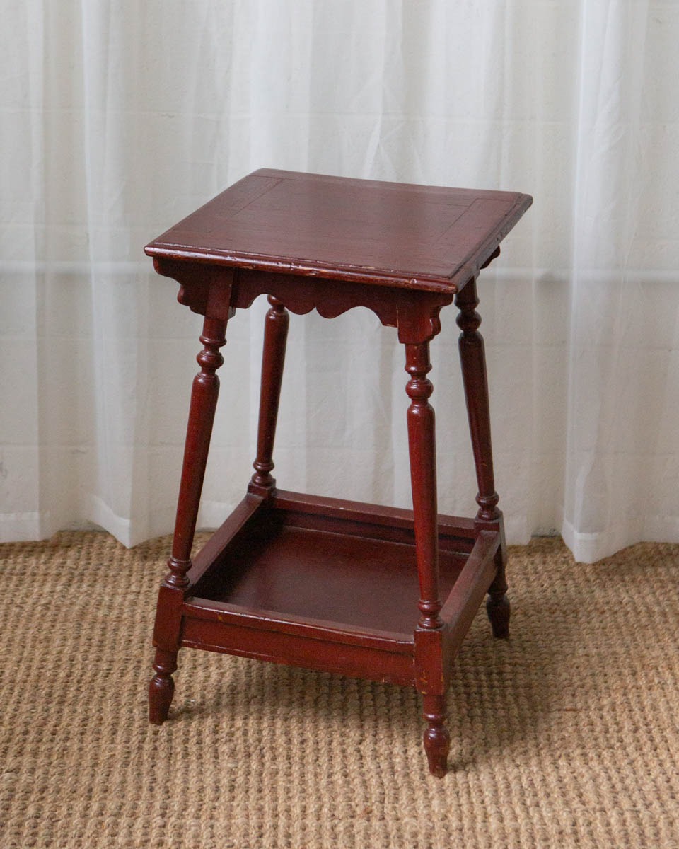 Antique Painted Oak Side Table - Image 7