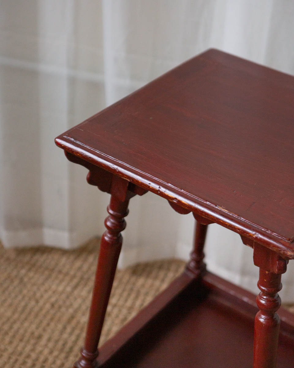 Antique Painted Oak Side Table - Image 8