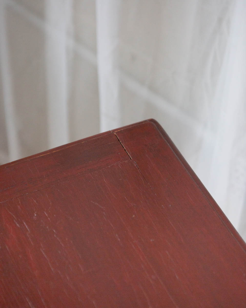 Antique Painted Oak Side Table - Image 9