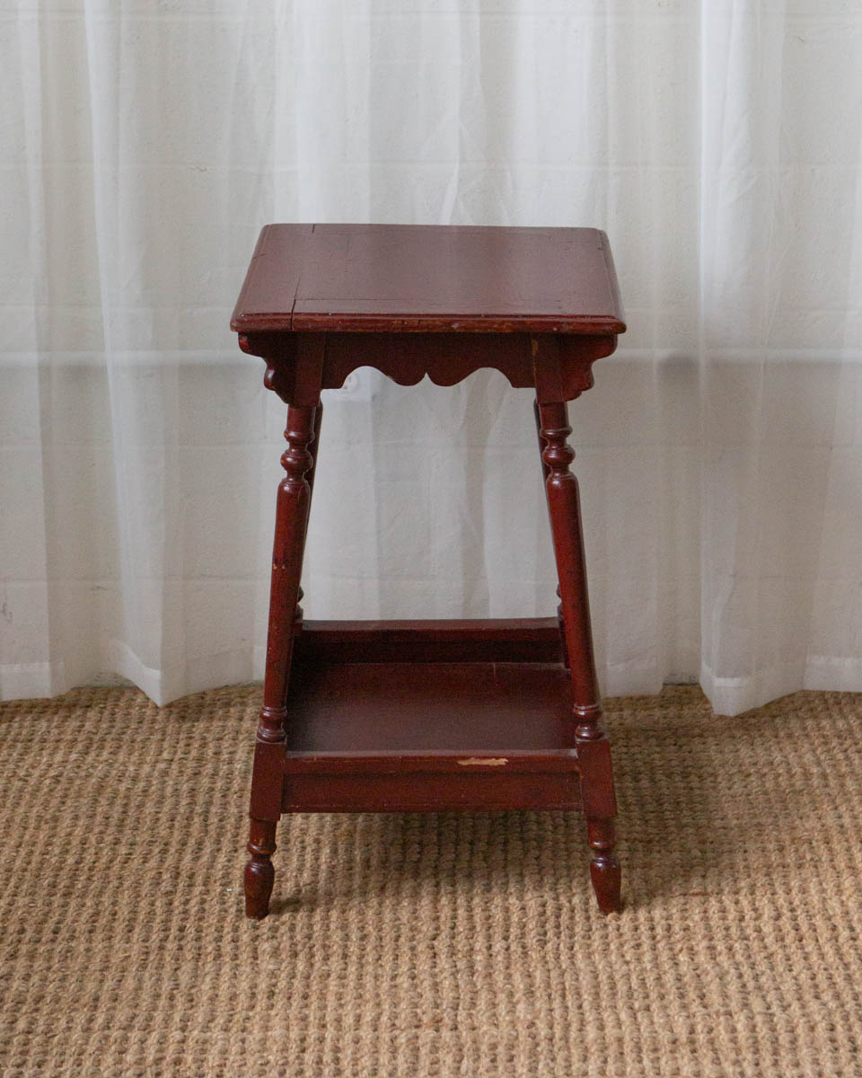 Antique Painted Oak Side Table - Image 10
