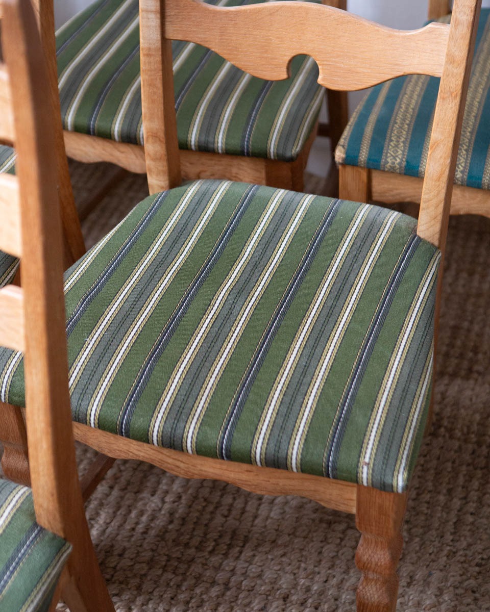 Danish Oak Dining Chairs - Set of 6 - Image 3