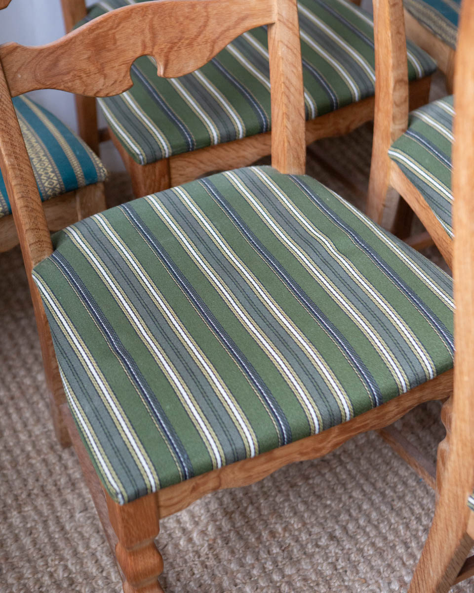 Danish Oak Dining Chairs - Set of 6 - Image 4