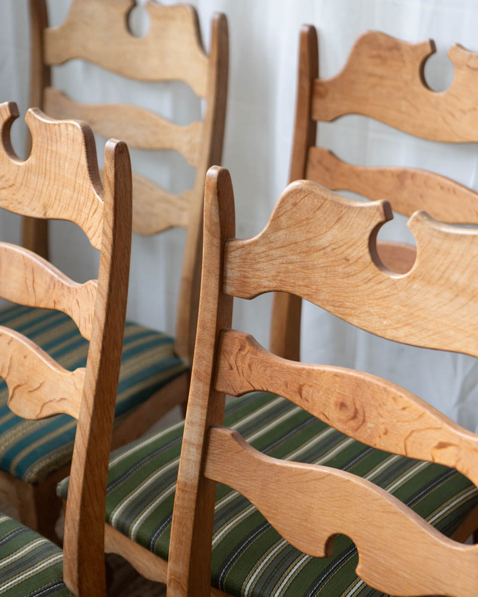 Danish Oak Dining Chairs - Set of 6 - Image 6
