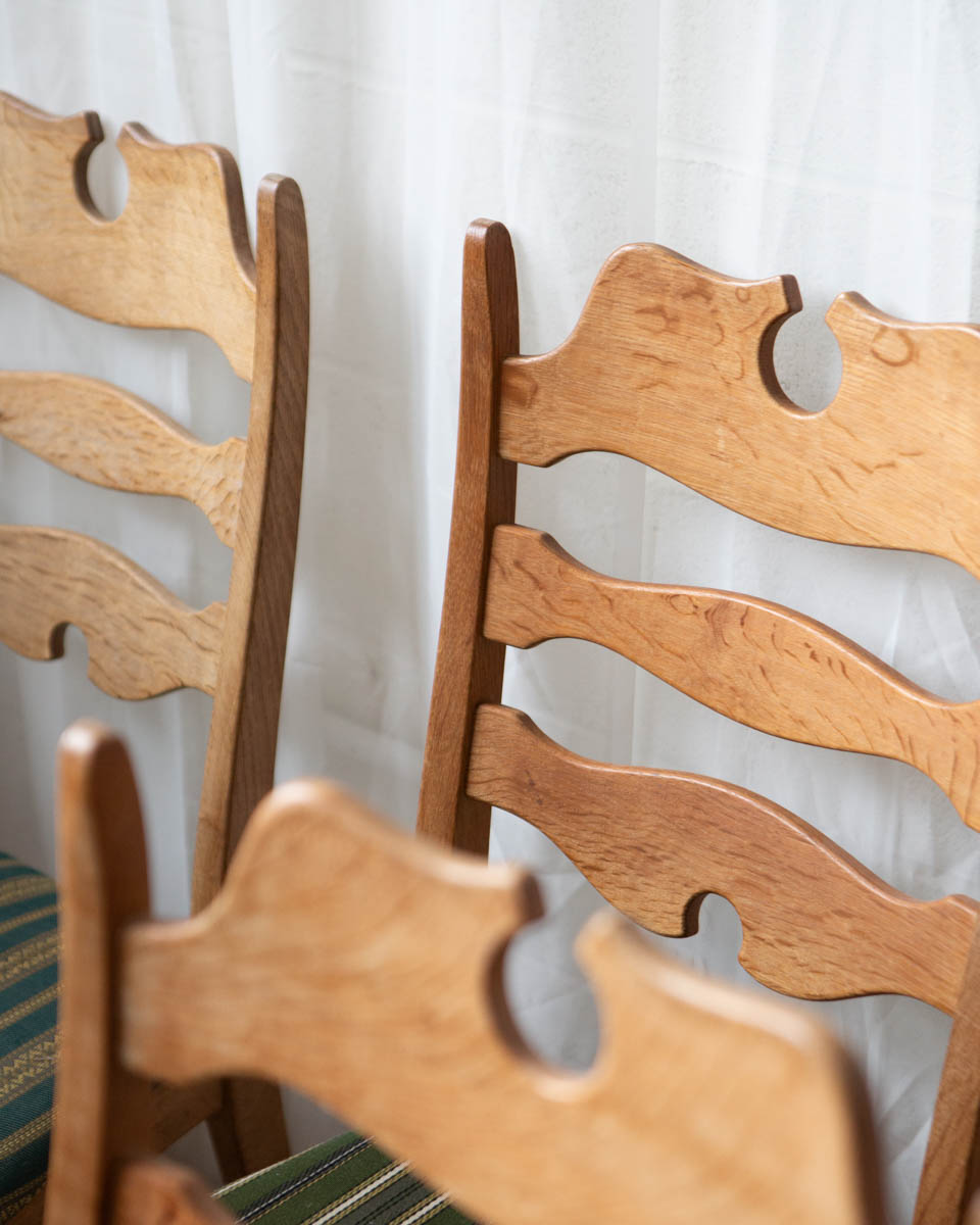 Danish Oak Dining Chairs - Set of 6 - Image 7