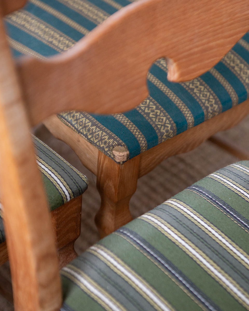 Danish Oak Dining Chairs - Set of 6 - Image 8