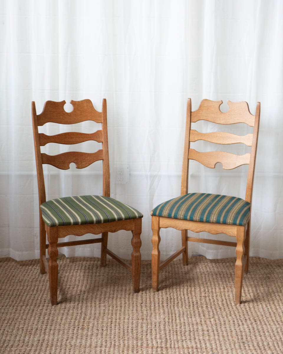 Danish Oak Dining Chairs - Set of 6 - Image 9
