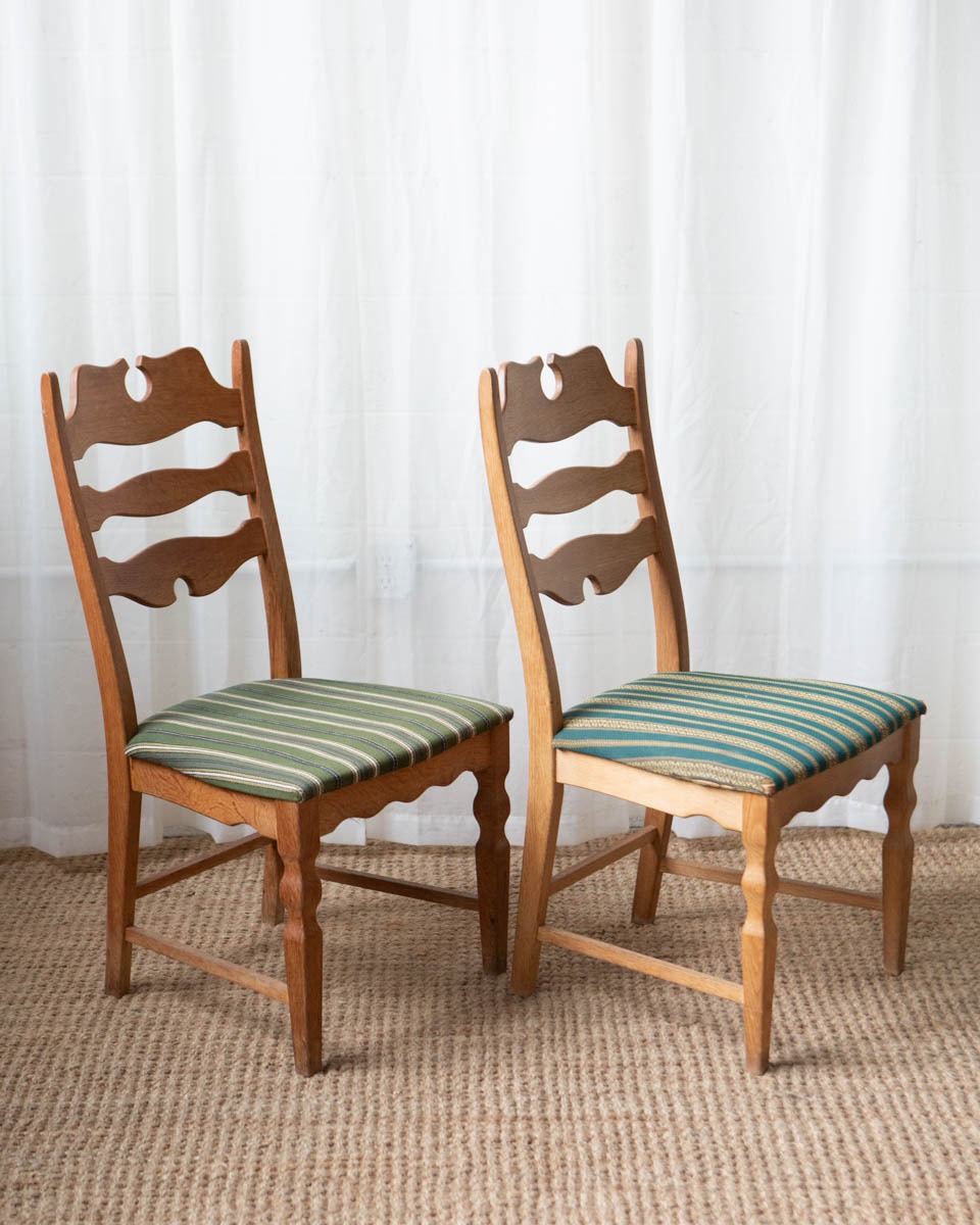 Danish Oak Dining Chairs - Set of 6 - Image 11