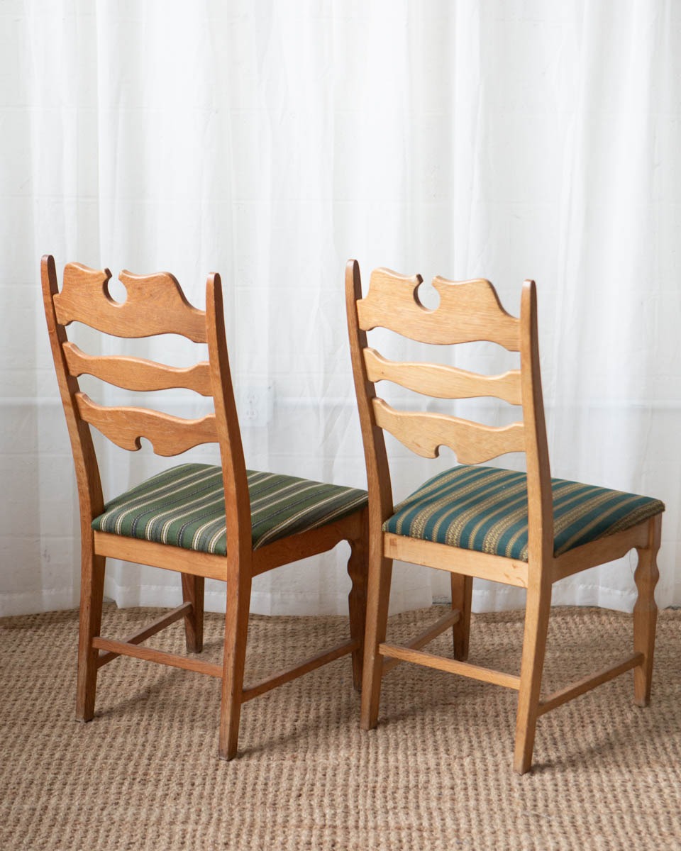 Danish Oak Dining Chairs - Set of 6 - Image 12