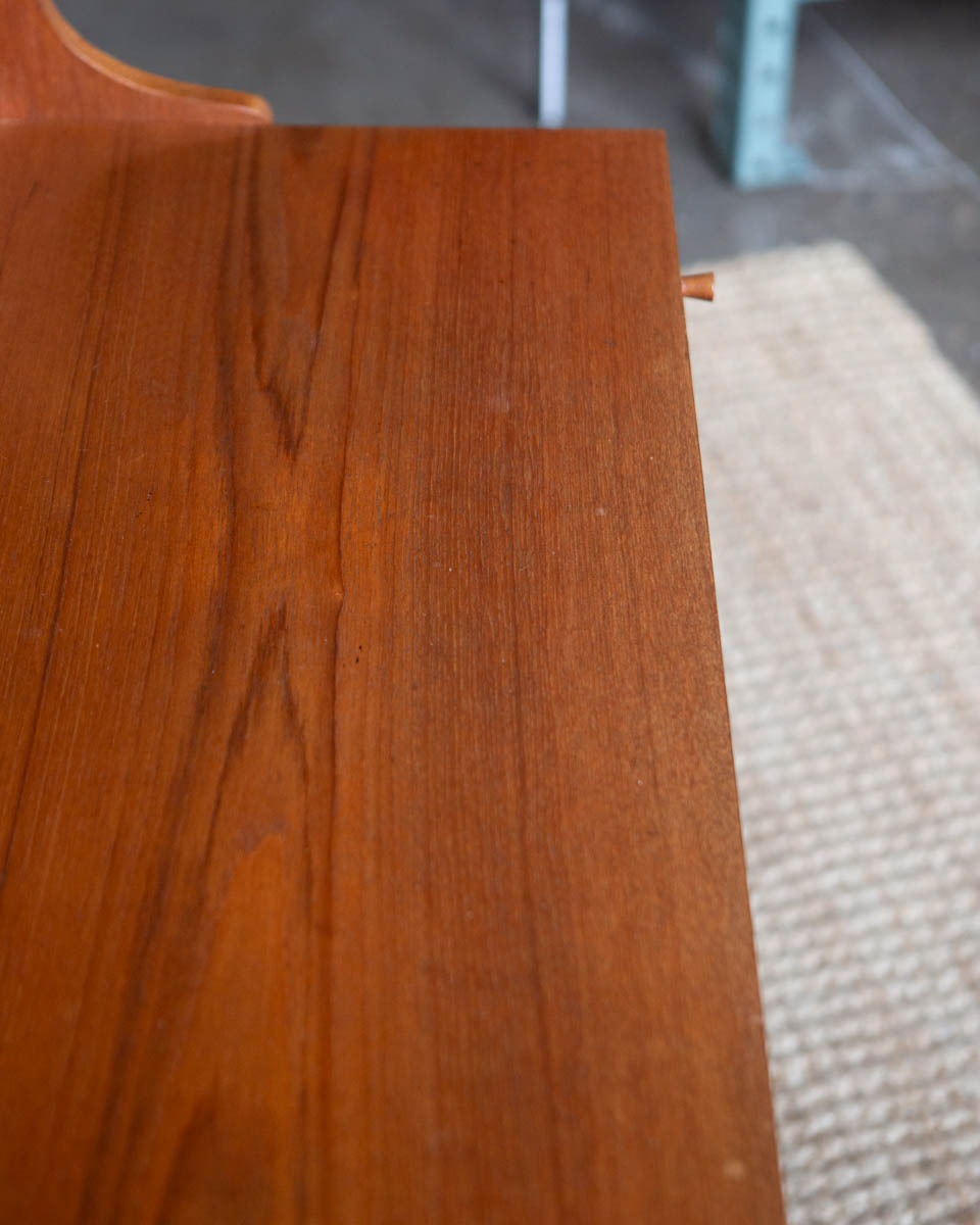 Danish Teak Petite Secretary Desk - Image 4