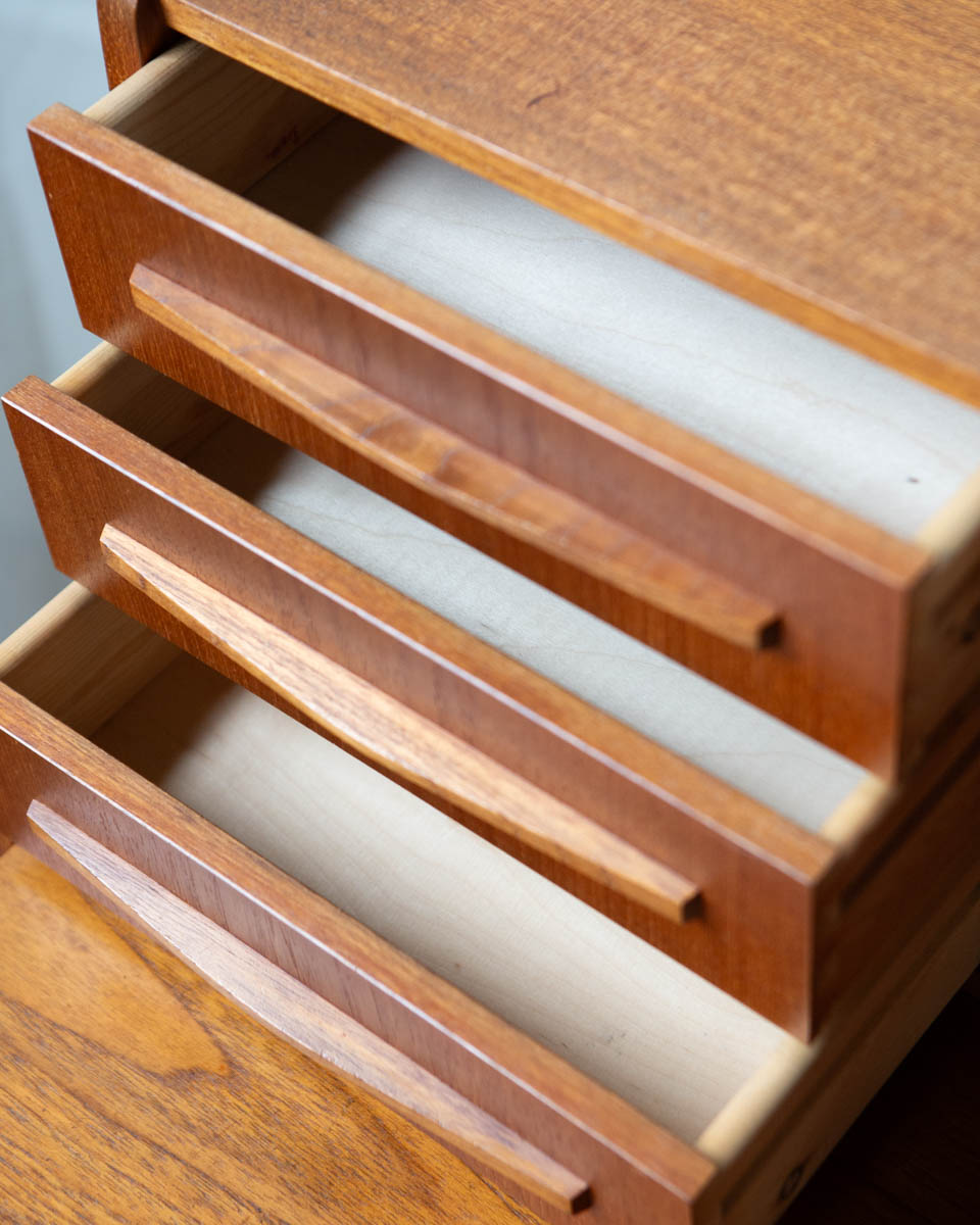 Danish Teak Petite Secretary Desk - Image 5