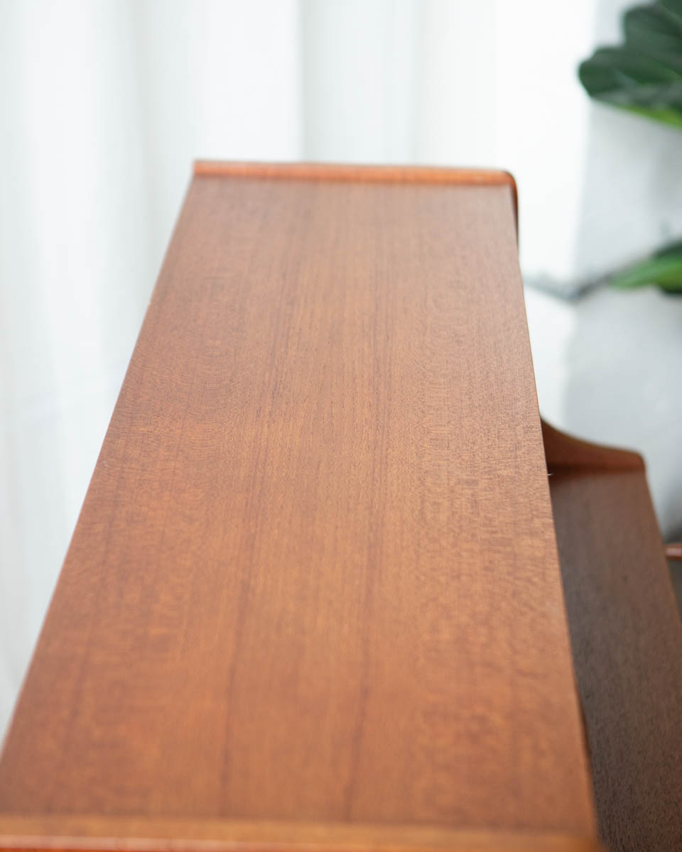 Danish Teak Petite Secretary Desk - Image 11