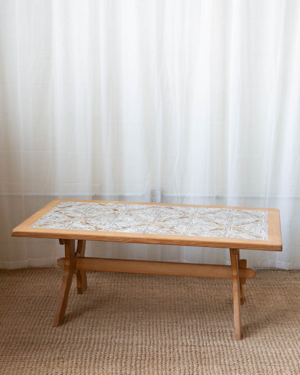 Danish Oak and Tile Coffee Table - Image 13