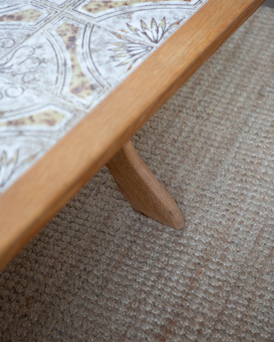 Danish Oak and Tile Coffee Table - Image 3