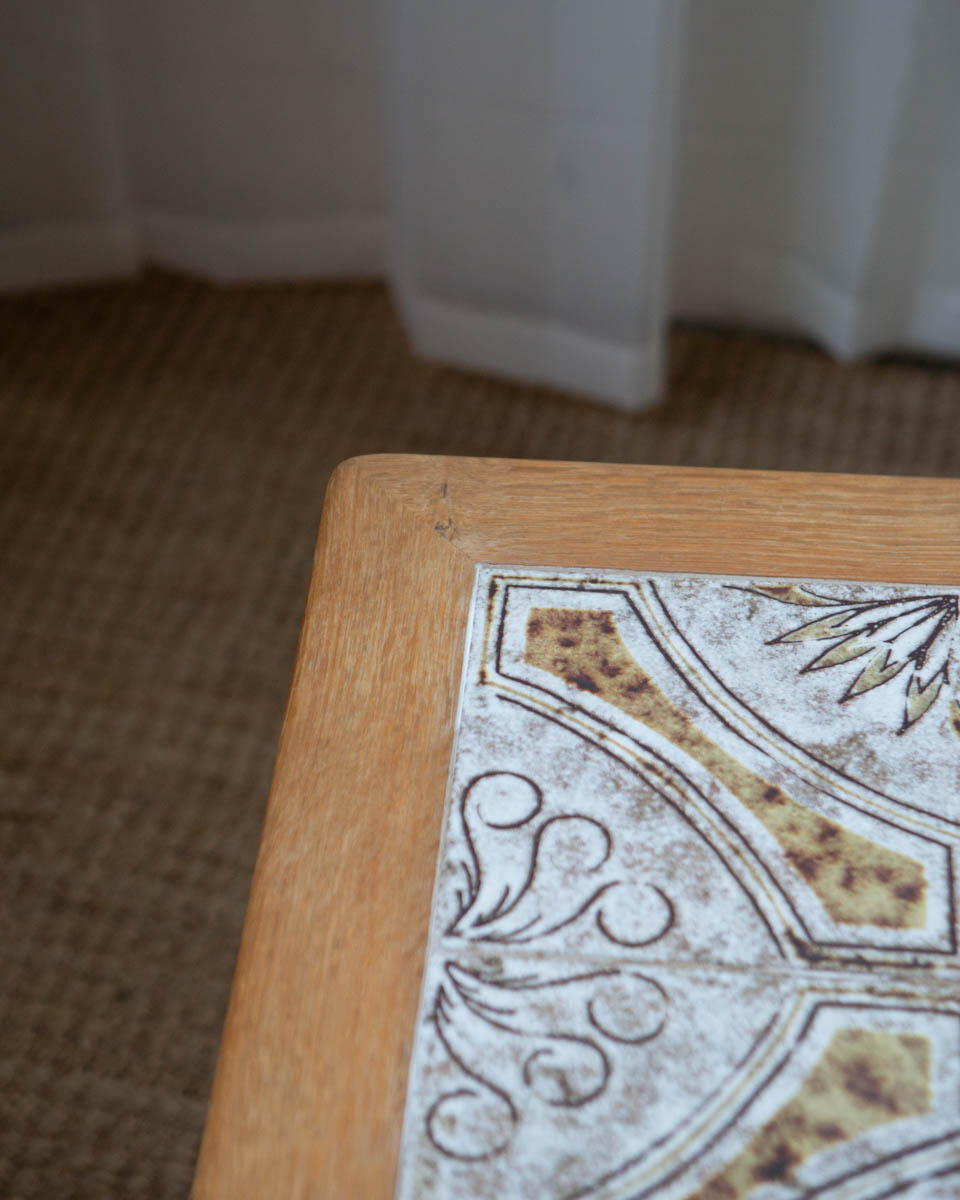 Danish Oak and Tile Coffee Table - Image 8