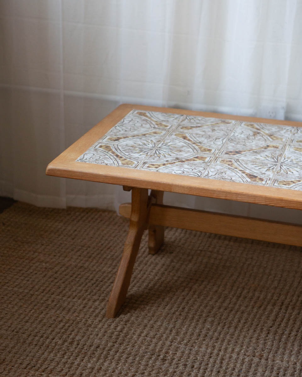 Danish Oak and Tile Coffee Table - Image 12