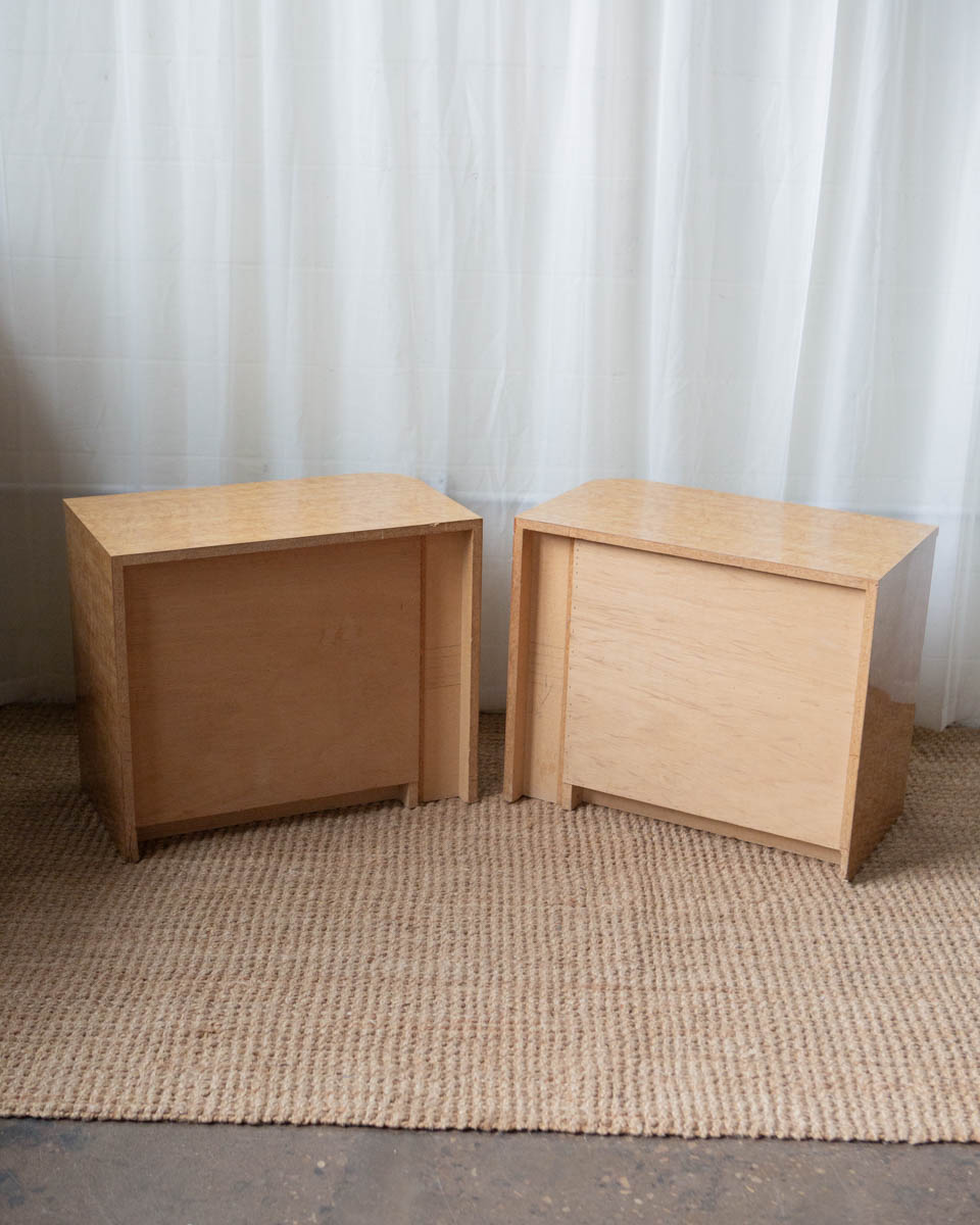 Faux Burl Wood Nightstands (2) - Image 6