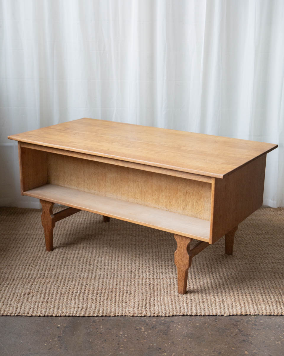 Danish Oak Double Sided Desk - Image 5
