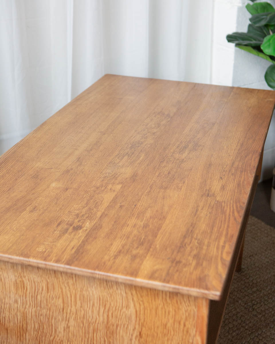 Danish Oak Double Sided Desk - Image 8