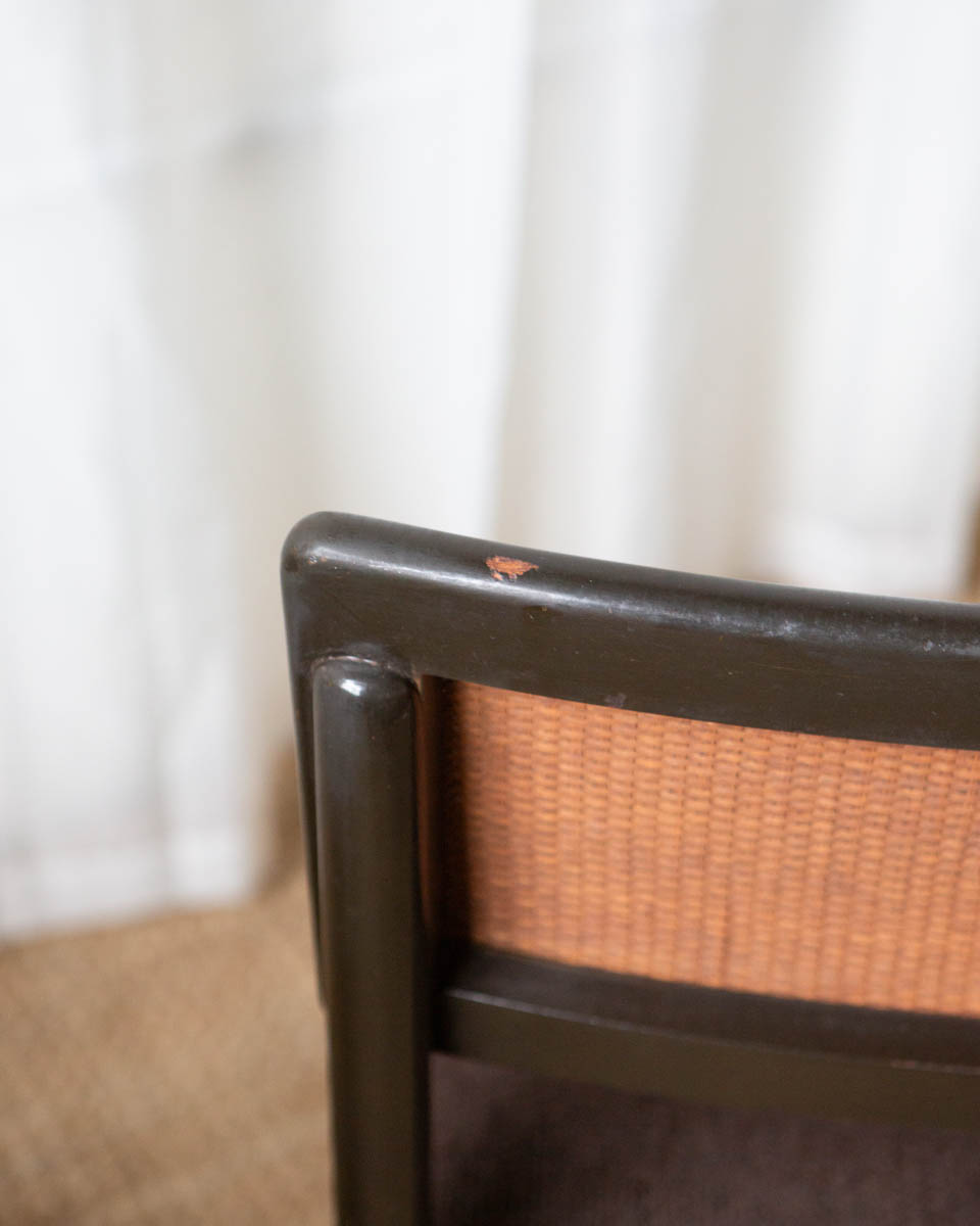 Cane and Wood Dining Chairs (4) - Image 10