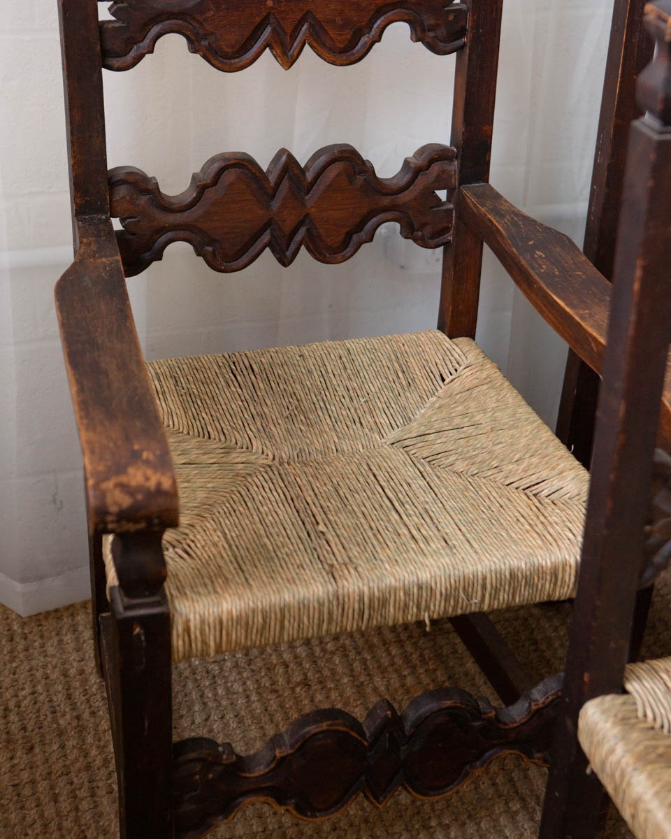 Handmade Mexican Ladderback Dining Chairs (6) - Image 16