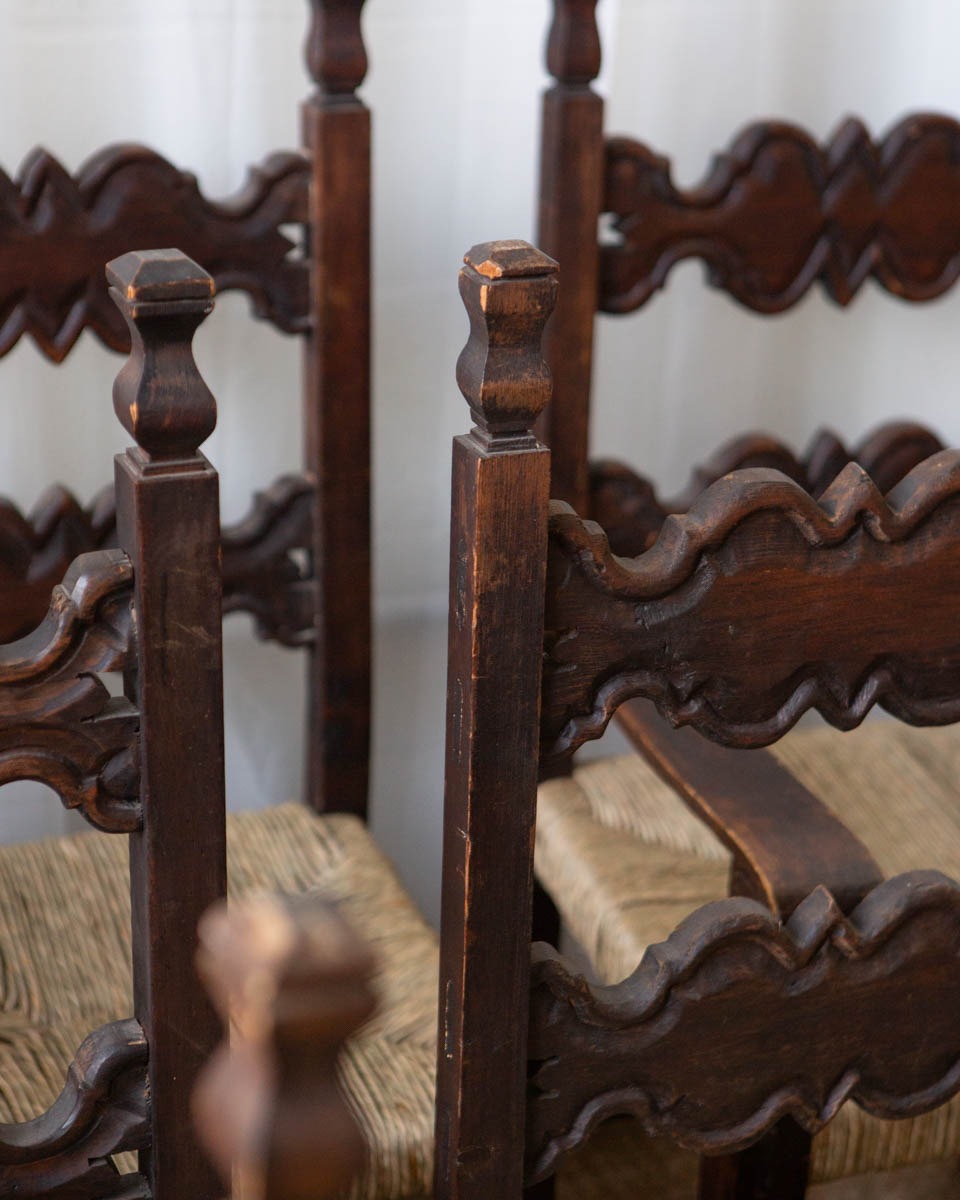 Handmade Mexican Ladderback Dining Chairs (6) - Image 10