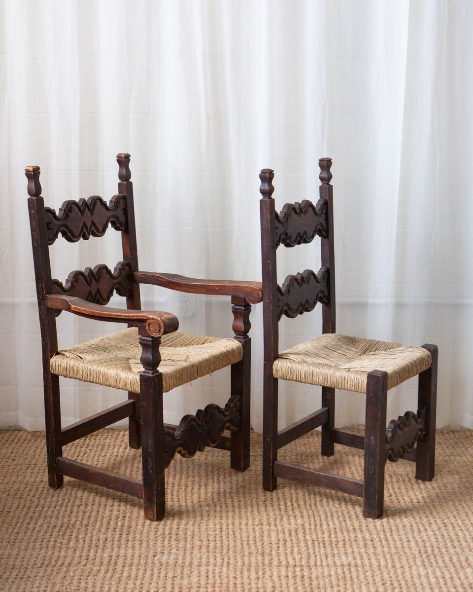 Handmade Mexican Ladderback Dining Chairs (6) - Image 8