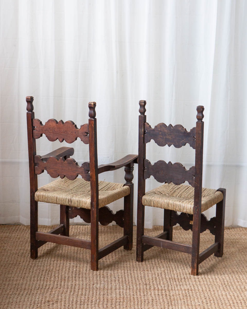 Handmade Mexican Ladderback Dining Chairs (6) - Image 7