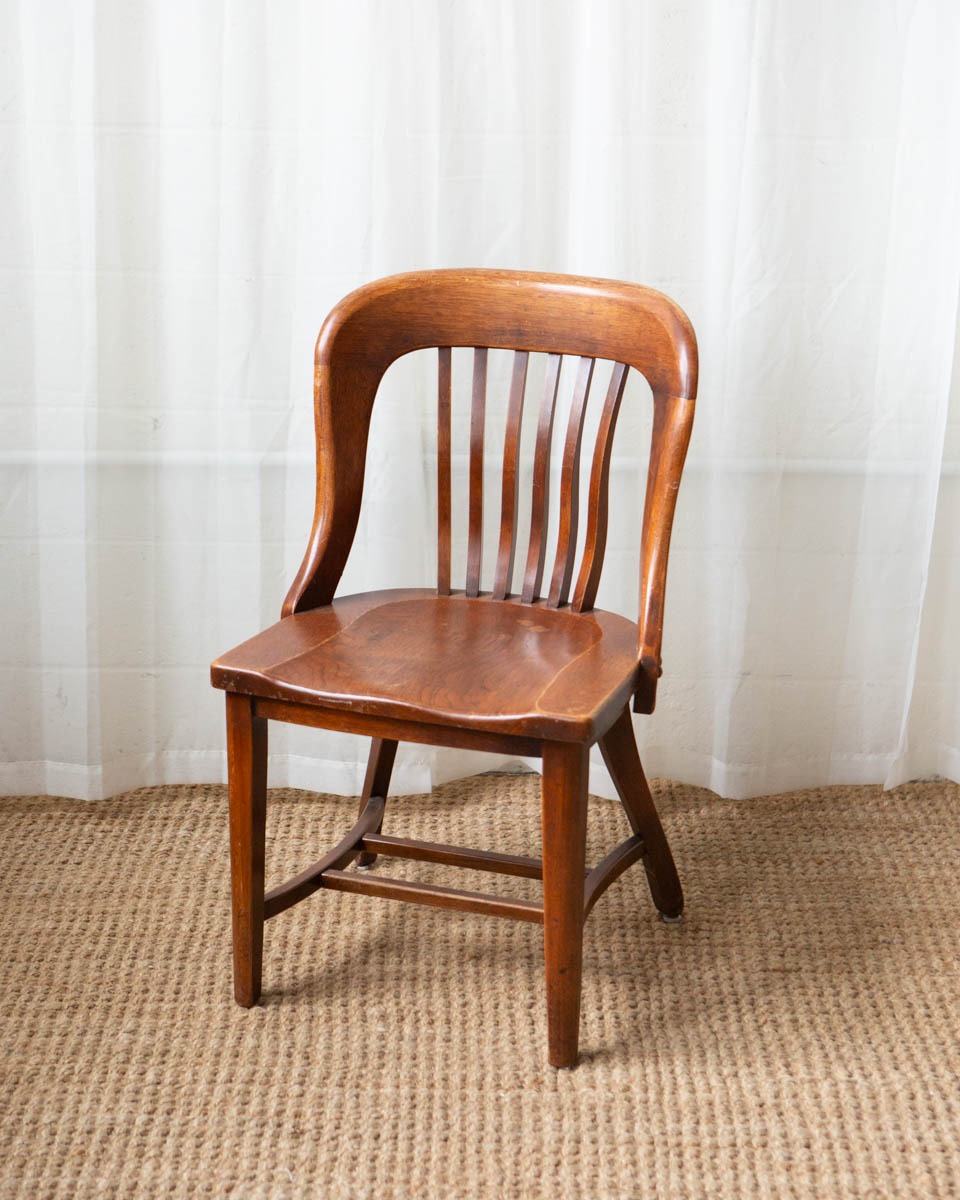 1930s Oak Banker's Chair