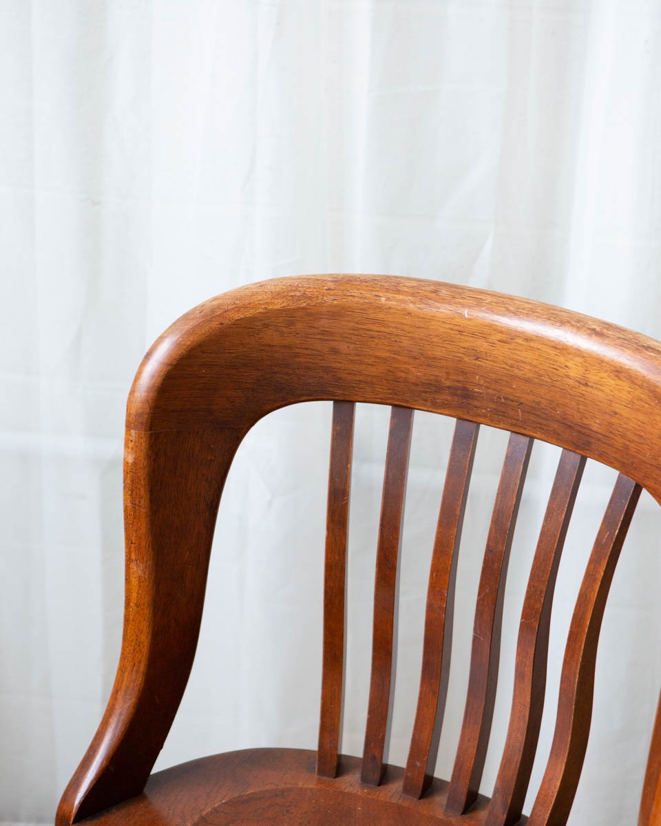 1930s Oak Banker's Chair - Image 2