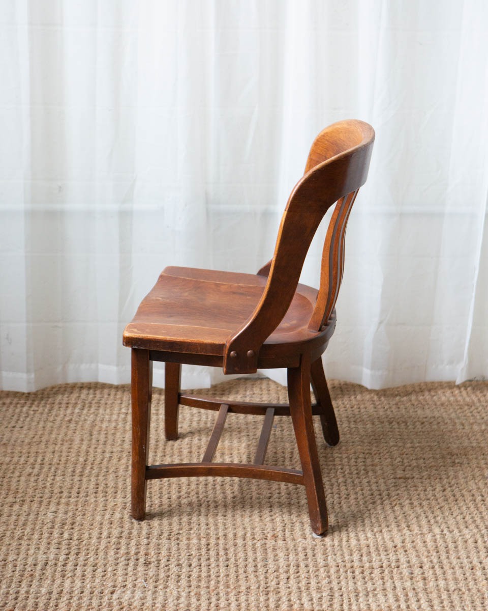 1930s Oak Banker's Chair - Image 3