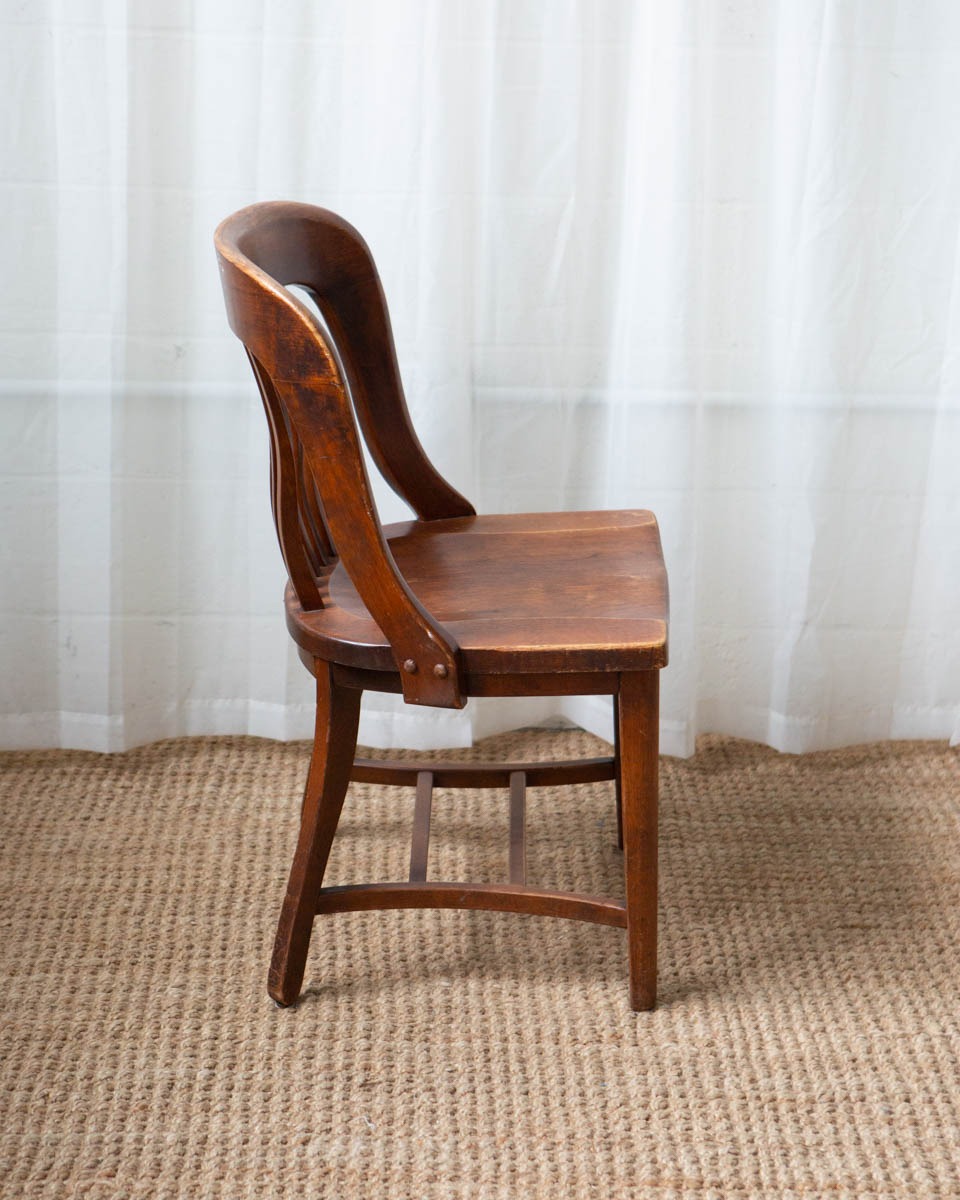 1930s Oak Banker's Chair - Image 5
