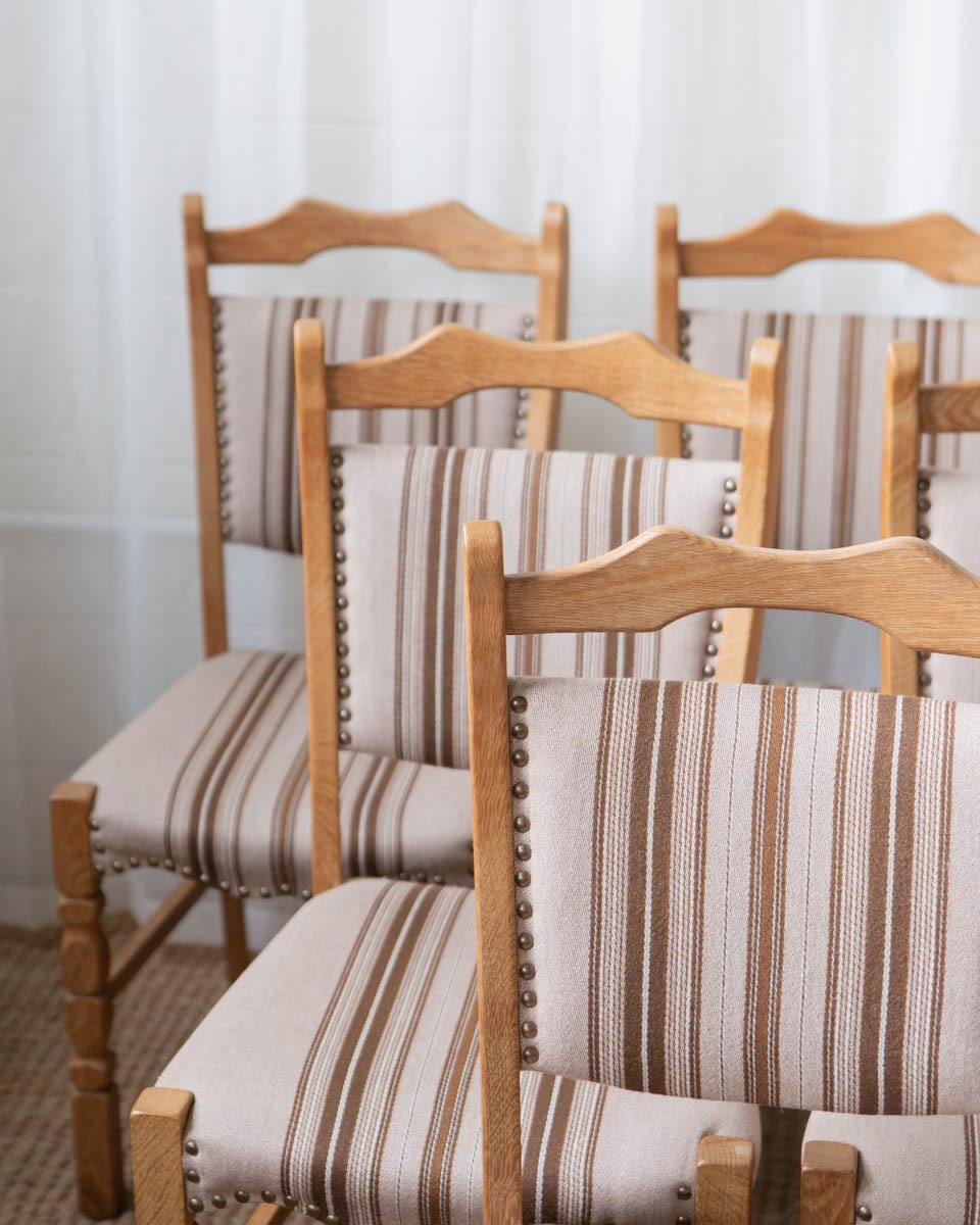 Danish Oak Dining Chairs - Set of 6 - Image 3